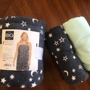 Bath wrap with matching turban